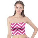Chevrons Stripes Pink Background Tube Top View1