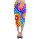 Doodle Pattern Midi Pencil Skirt View1