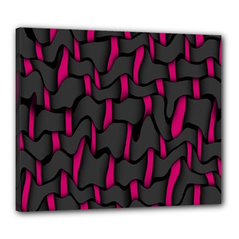 Weave And Knit Pattern Seamless Background Canvas 24  X 20 