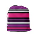 Stripes Colorful Background Drawstring Pouches (Extra Large) View2