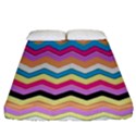 Chevrons Pattern Art Background Fitted Sheet (King Size) View1