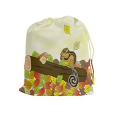 Squirrel Drawstring Pouches (extra Large)