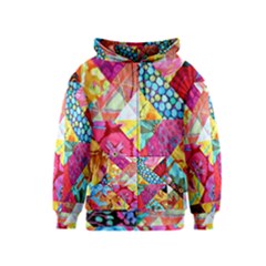 Colorful Hipster Classy Kids  Zipper Hoodie by Brittlevirginclothing