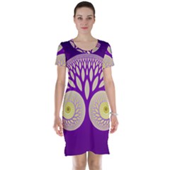 Glynnset Royal Purple Short Sleeve Nightdress by Alisyart