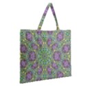 Modern Ornate Geometric Pattern Zipper Large Tote Bag View2