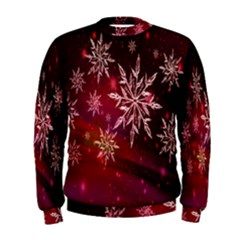 Christmas Snowflake Ice Crystal Men s Sweatshirt by Nexatart