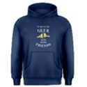 Blue drink good beer with good friends Men s Pullover Hoodie View1