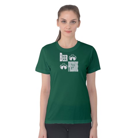 Green Beer Pressure Women s Cotton Tee by FunnySaying