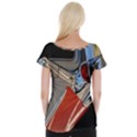Classic Car Design Vintage Restored Women s Cap Sleeve Top View2