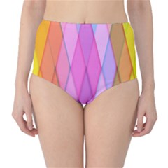 Graphics Colorful Color Wallpaper High-waist Bikini Bottoms