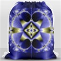 Fractal Fantasy Blue Beauty Drawstring Bag (Large) View1