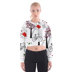 Love Design Women s Cropped Sweatshirt by Valentinaart