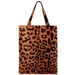 Leopard Print Animal Print Backdrop Zipper Classic Tote Bag by Nexatart