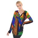 Parrots Aras Lori Parakeet Birds Women s Tie Up Tee View1