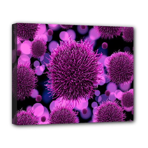 Hintergrund Tapete Keime Viren Deluxe Canvas 20  X 16  