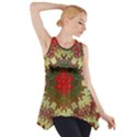 Tile Background Image Color Pattern Side Drop Tank Tunic View1