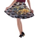 Worker Bees On Honeycomb A-line Skater Skirt View2
