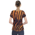 Animal Background Cat Cheetah Coat Short Sleeve Front Detail Top View2