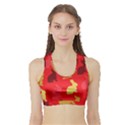 Hare Easter Pattern Animals Sports Bra with Border View1