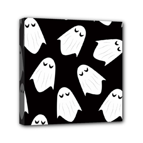 Ghost Halloween Pattern Mini Canvas 6  X 6  by Amaryn4rt