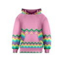 Easter Chevron Pattern Stripes Kids  Pullover Hoodie View1