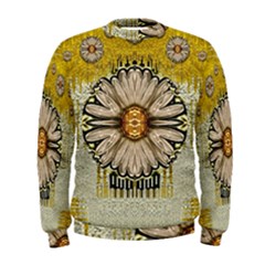 Power To The Big Flower Men s Sweatshirt by pepitasart