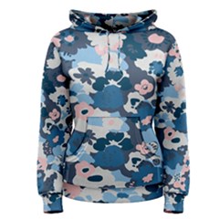 Fabric Wildflower Bluebird Women s Pullover Hoodie