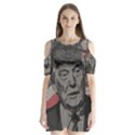 Trump Shoulder Cutout Velvet  One Piece View1