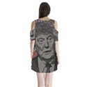 Trump Shoulder Cutout Velvet  One Piece View2