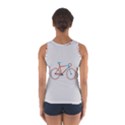 Bicycle Sports Drawing Minimalism Women s Sport Tank Top  View2