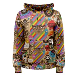 Background Images Colorful Bright Women s Pullover Hoodie by Simbadda