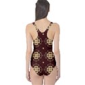 Seamless Ornament Symmetry Lines One Piece Swimsuit View2