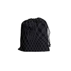 Pattern Dark Texture Background Drawstring Pouches (small) 