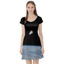 Amazing Stunning Astronaut Amazed Short Sleeve Skater Dress View1
