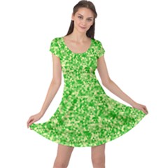 Specktre Triangle Green Cap Sleeve Dresses by Alisyart