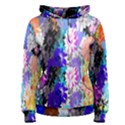 Flowers Colorful Drawing Oil Women s Pullover Hoodie View1