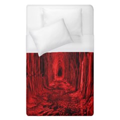 Tunnel Red Black Light Duvet Cover (single Size) by Simbadda