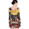 Caution Long Sleeve Velvet Bodycon Dress View2
