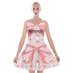 Pink Plaid Circle Velvet Skater Dress by Alisyart