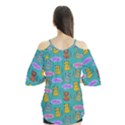 Meow Cat Pattern Flutter Tees View2