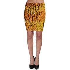 Yellow Chevron Zigzag Pattern Bodycon Skirt by Amaryn4rt