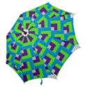 Geometric 3d Mosaic Bold Vibrant Hook Handle Umbrellas (Small) View2