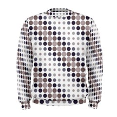 Circle Blue Grey Line Waves Black Men s Sweatshirt by Alisyart