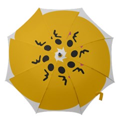Happy Heart Love Face Emoji Hook Handle Umbrellas (large) by Alisyart