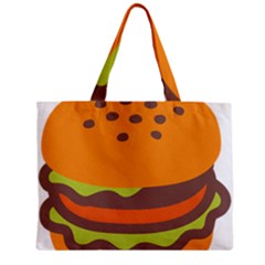 Hamburger Zipper Mini Tote Bag by Alisyart