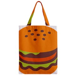 Hamburger Zipper Classic Tote Bag by Alisyart