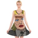Happy Birthday Mr. President  V-Neck Sleeveless Skater Dress View1