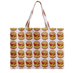 Hamburger Pattern Zipper Mini Tote Bag by Simbadda