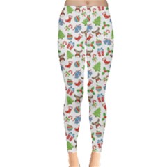 Colorful Christmas Pattern Leggings by CoolDesigns