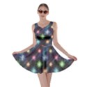 Blue Firework of Various Colors Pattern for Holiday Skater Dress View1